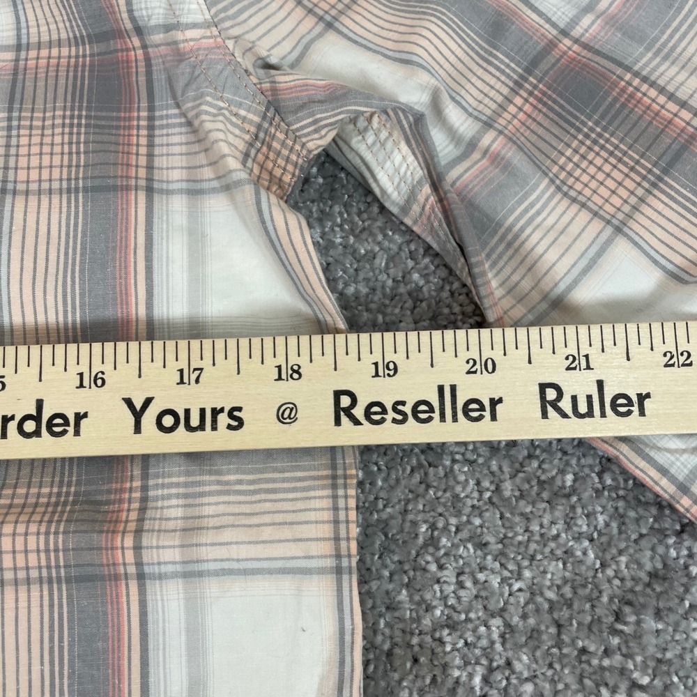 Carhartt Button Down Shirt Womens Extra Small Roll Sleeve Plaid Western - Picture 11 of 16